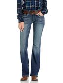R.E.A.L. Mid Rise Stretch Entwined Boot Cut Marine / 25 / XLONG
