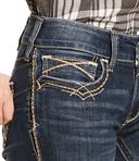R.E.A.L. Mid Rise Stretch Entwined Boot Cut Marine / 25 / XLONG