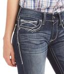 R.E.A.L. Mid Rise Stretch Entwined Boot Cut Marine / 25 / XLONG