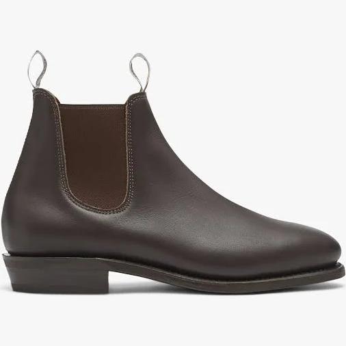 R.M. Williams Adelaide Boot - E Fit - Chestnut - Rubber Sole, 9E / Chestnut