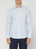 R.M.Williams Collins Shirt Aqua/Navy/White - S