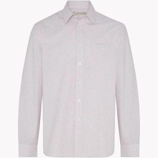 R.M.Williams Collins Shirt Dark Blue/Red/White - 3XL