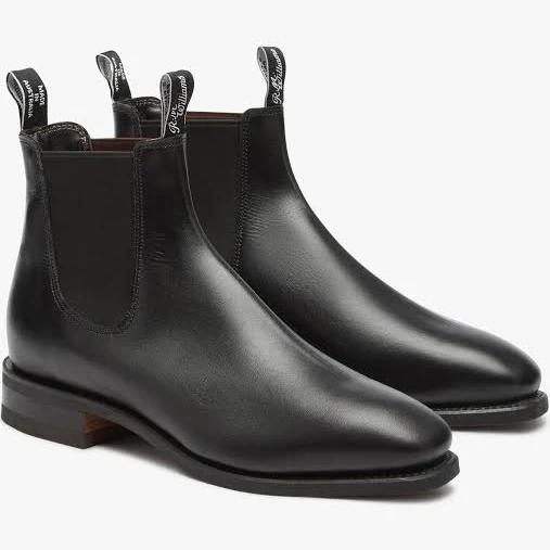 R.M. Williams Comfort Craftsman Boot - H Fit - Black, 6.5H / Black
