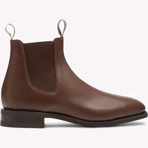 R.M. Williams Comfort Craftsman Boot - H Fit - Dark Tan, 7.5H / Dark Tan