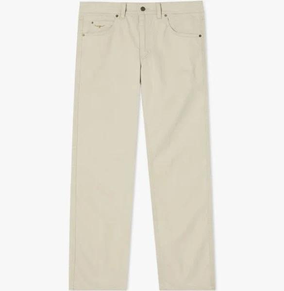 R.M. Williams Linesman Jeans - Slim Fit - Bone, 40/30 / Bone