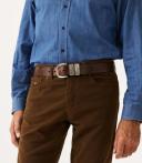 R.M.Williams - Men's Brown Leather Belts - Drover Belt - Size 34 at The Iconic