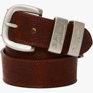 R.M.Williams - Men's Brown Leather Belts - Drover Belt - Size 34 at The Iconic