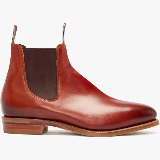 R.M.Williams - Men's Burnished Comfort Macquarie Boot - Cognac - 10.5g