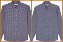 R.M.Williams - Men's Collins Button Down Shirt - Burgundy/Blue - S