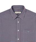 R.M.Williams - Men's Collins Button Down Shirt - Burgundy/Blue - S