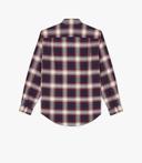 R.M.Williams - Men's Collins Button Down Shirt - Burgundy/Cream - S