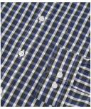 R.M.Williams - Men's Collins Button Down Shirt - Navy/White/Khaki - M