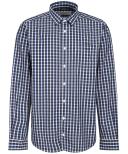 R.M.Williams - Men's Collins Button Down Shirt - Navy/White/Khaki - M
