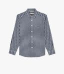R.M.Williams - Men's Collins Button Down Shirt - Navy/White/Khaki - XXL