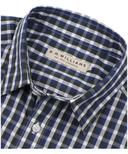 R.M.Williams - Men's Collins Button Down Shirt - Navy/White/Khaki - XXL