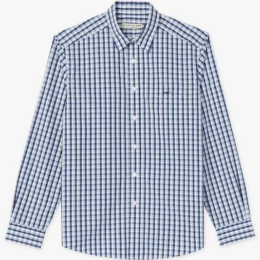 R.M.Williams - Men's Collins Shirt - Blue Navy - S