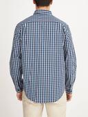 R.M.Williams - Men's Collins Shirt, Blue Navy White, (Size M)