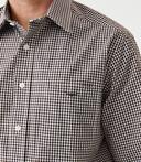 R.M.Williams - Men's Collins Shirt - Brown White - S