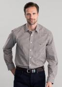 R.M.Williams - Men's Collins Shirt - Brown White - S