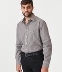 R.M.Williams - Men's Collins Shirt - Brown White - S
