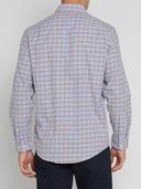 R.M.Williams - Men's Collins Shirt, Burgundy/Blue (Size 5XB)