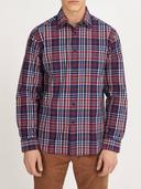 R.M.Williams - Men's Collins Shirt - Navy Red - 3XL