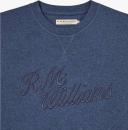 R.M.Williams - Men's R.M.W. Script Crew Neck Jumper - Dark Blue Marle - S