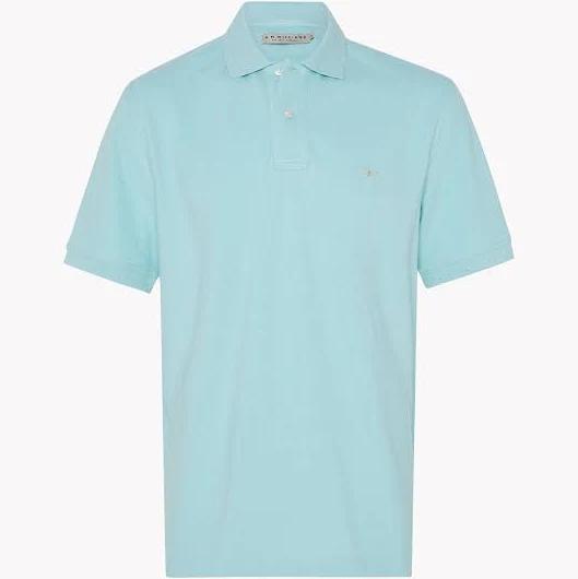R.M.Williams - Men's Rod Polo, Blue Smoke (Size M)