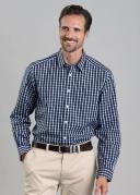 R.M. Williams Mens Collins Shirt Blue White / 2XL