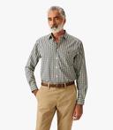R.M. Williams Mens Collins Shirt Green Blue White / 2XL