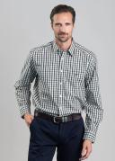 R.M. Williams Mens Collins Shirt Green Blue White / 2XL