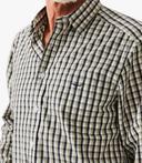 R.M. Williams Mens Collins Shirt Green Blue White / 4XL