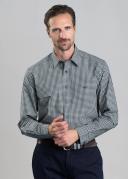 R.M. Williams Mens Collins Shirt Navy Green / XL