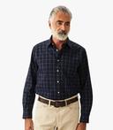 R.M. Williams Mens Collins Shirt Navy/White/Red / XL