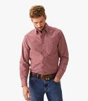 R.M. Williams Mens Collins Shirt White/Red / 3XL