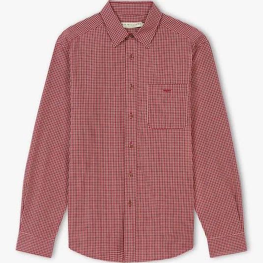 R.M. Williams Mens Collins Shirt White/Red / M