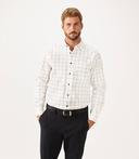 R.M. Williams Mens Collins Shirt White Red Navy / S