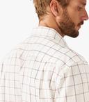 R.M. Williams Mens Collins Shirt White Red Navy / XL