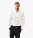 R.M. Williams Mens Collins Shirt White Red Navy / XL