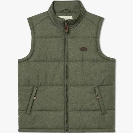 R.M. Williams Mens Patterson Creek Vest Green Marle / XS