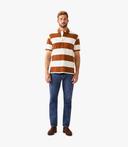 R.M. Williams Mens Rod Polo Rust/White / 3XL