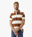 R.M. Williams Mens Rod Polo Rust/White / 3XL