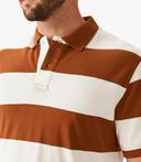 R.M. Williams Mens Rod Polo Rust/White / 3XL
