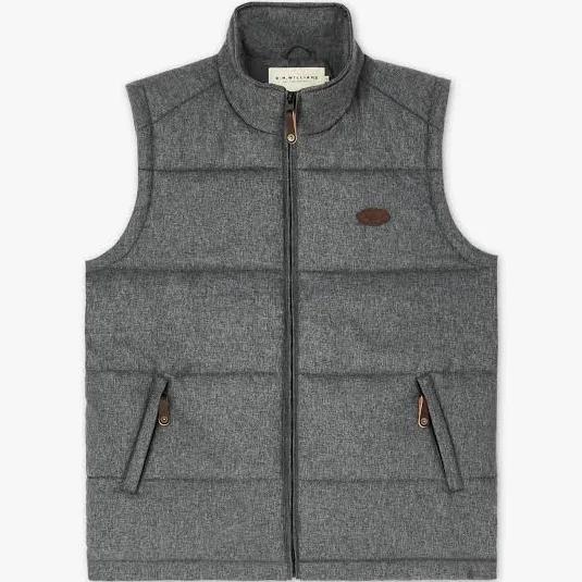 R.M. Williams Patterson Creek Vest - Charcoal, S / Charcoal