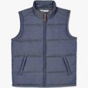 R.M. Williams Patterson Creek Vest - Navy/Burgundy, XL / Navy/Burgundy