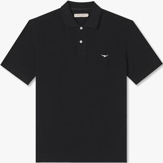 R.M. Williams Rod Polo - Black, 4XL / Black