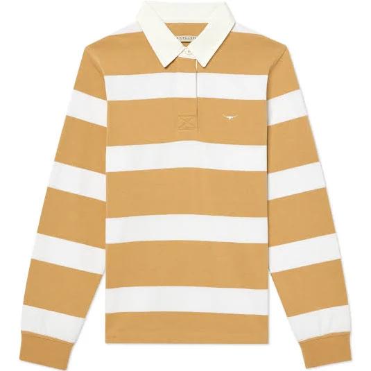 R.M. Williams Women's Nundle Rugby - Sand/White, 10 / Sand/White