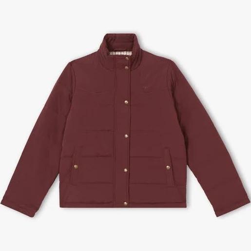 R.M. Williams Womens Woodroffe Puffer Jacket Maroon / 12