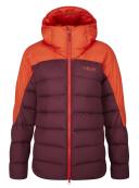 RAB Women's Infinity Alpine Down Jacket - Red Grapefruit/Deep Heather - Xs