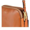 Radley Dukes Place Medium Ziptop Leather Cross Body Bag Orange